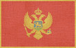 flag of montenegro canvas