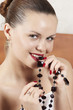 beautiful girl with decorations beautiful girl with decorations