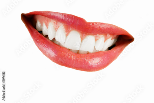 Photo: Smiling woman mouth Smiling woman mouth