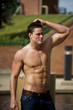 Wet Male Model
