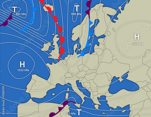 Wetterkarte Europa