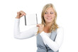 Woman Presenting Jewel Case