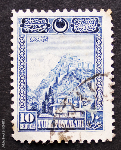 Photo: Vintage Turkish postage stamp Vintage Turkish postage stamp