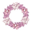 pink christmas wreath
