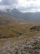 rivière serpentant depuis le bric bouchet, alpes côté français
