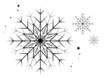 Schneekristalle Black & White Schneekristalle Black & White