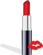 Red lipstick vector