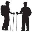 mountaineer silhouette vector mountaineer silhouette vector
