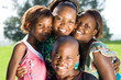 african happy family