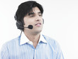 Photo: a handsome asian male call centre executive of indian origin a handsome asian male call centre executive of indian origin