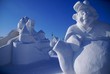Snow sculpture of the man Snow sculpture of the man