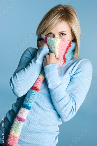 Photo: Winter Girl With Scarf Winter Girl With Scarf