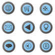 Modern Blue Web Icon Set 1