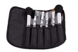 Professional make-up brushes on white background