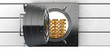 Big safe, goldbars inside