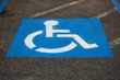 Blue accessibility symbol