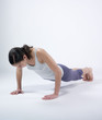 woman doing abdominal exercises