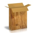 Caja de Madera sobre fondo blanco