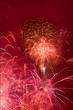 Fireworks rocket in the night sky on New Year's Eve