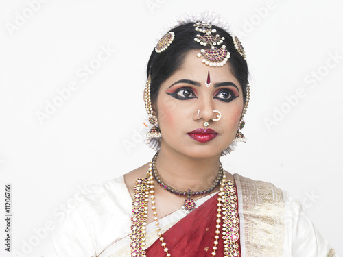 Photo: a traditionally attired asian woman a traditionally attired asian woman