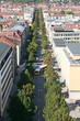 Allee in der Stadt Stuttgart