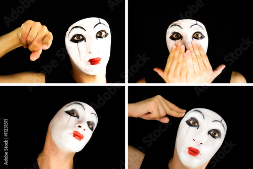 portret of the mime portret of the mime