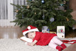 santa sleeping