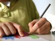 Girl drawing picture