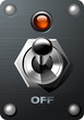 Realistic Toggle switch in ON position Realistic Toggle switch in ON position