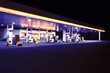 Image : Gas station by night