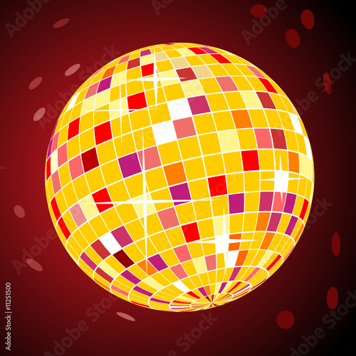 disco ball wallpaper. Vector retro disco ball