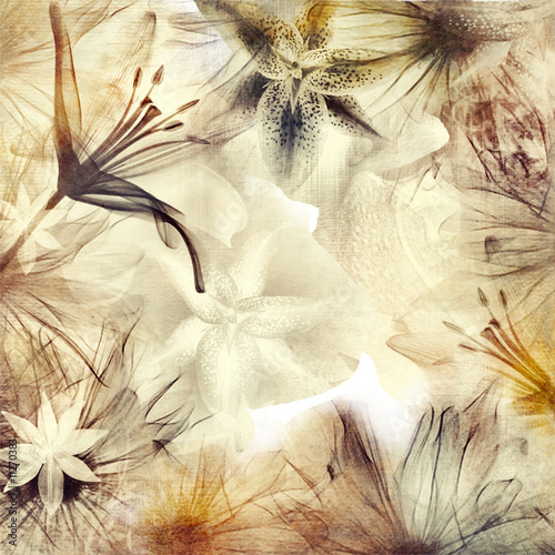 floral background in pastel colors floral background in pastel colors