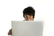 Man using laptop