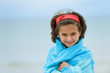 Little girl on the beach