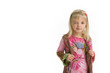 Little Flower Power Girl Winking Close-UP