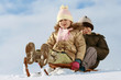 sled & children