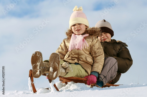 Photo: sled & children sled & children