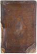 an ancient closed talmud on white  background