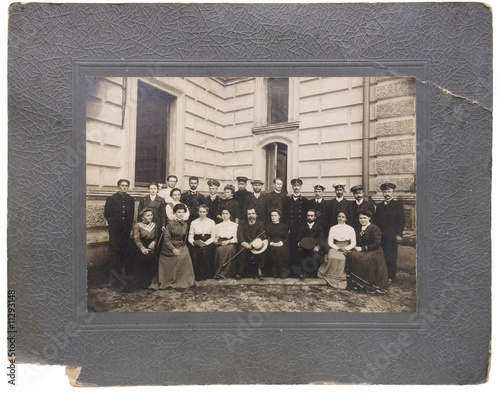Foto: old XIX century photo - may be used as a frame or passe partout old XIX century photo - may be used as a frame or passe partout
