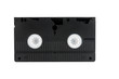 Videocassette, isolated, retro-styled.
