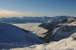 Clouds in the mountains