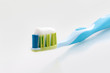 Photo: Tooth-paste on a tooth-brush Tooth-paste on a tooth-brush