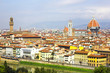 Panorama in Florence, Duomo and palazzo Vecchio Panorama in Florence, Duomo and palazzo Vecchio