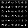 Icônes Web (blanc)