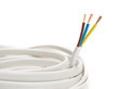 Electrical cable  on White background