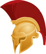 Illustration of Spartan helmet