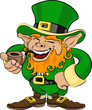 Illustration of St. Patrick's Day leprechaun