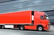 red semi truck