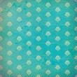 Blue damask grunge wallpaper