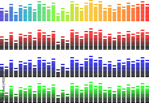 Vector: equalizer pixels equalizer pixels